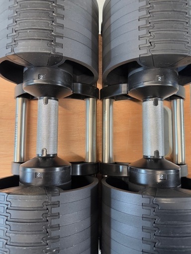 可変式ダンベル 32kg×2 FLEXBELL フレックスベル NUO スタンド、ベンチ付