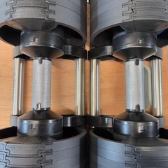 可変式ダンベル 32kg×2 FLEXBELL フレックスベル NUO スタンド、ベンチ付の画像