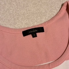 未使用 rienda ボーダータイトワンピ S 美ラインの画像