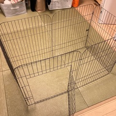 ウサギで使用　　　サークル+キャリーケース
の画像