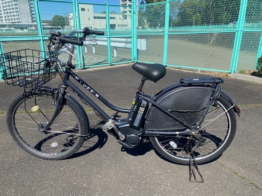 つや消しの紺色の電動アシスト自転車 (阿部) 船橋の電動アシスト自転車 