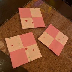 布コースターの画像