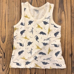 110cm 男の子(ボーイズ)鹿の子編みタンクトップ肌着の画像