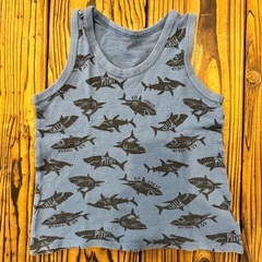 110cm 男の子(ボーイズ)鹿の子編みタンクトップ肌着の画像