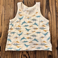 110cm 男の子(ボーイズ)鹿の子編みタンクトップ肌着の画像