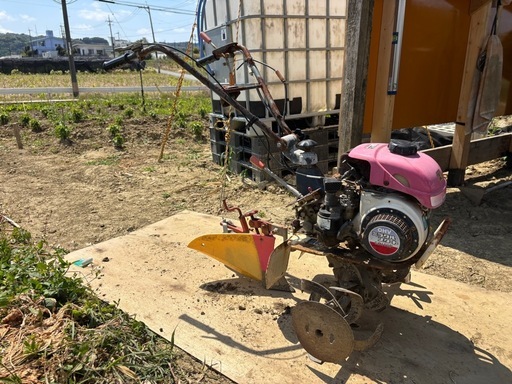 耕運機！畝立てに！