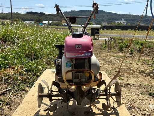 耕運機！畝立てに！