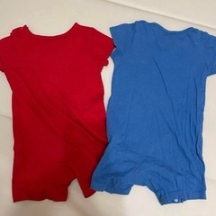 クッキーモンスター＆エルモロンパースセット 80の画像