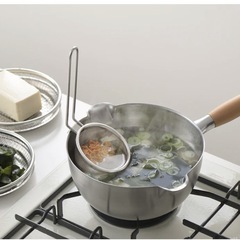 and ステンレス味噌とき フック付き 味噌汁日本製 燕三条 食洗機対応の画像