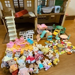 シルバニアファミリー まとめ売り 赤い屋根の大きなお家 の画像