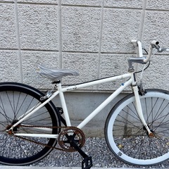 FUN クロスバイク ノーパンクタイヤ カスタム オールホワイトの画像