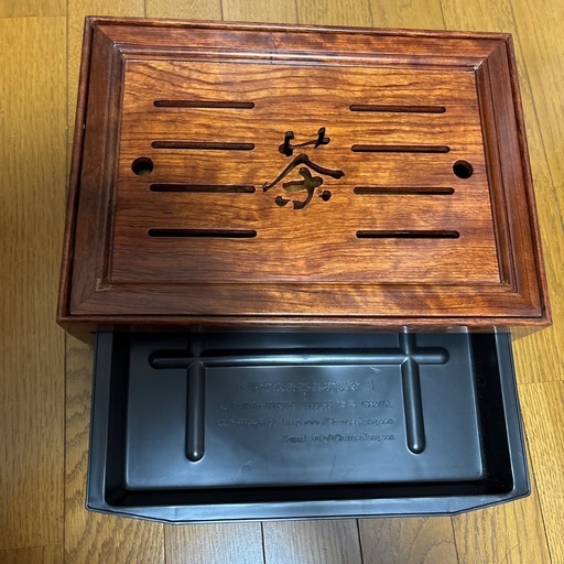 新品　花梨木茶盤