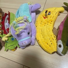 ぬいぐるみのペンケース、小物入れ7個の画像