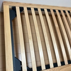 無印良品　木製ベッドフレームオーク材突板　シングルの画像