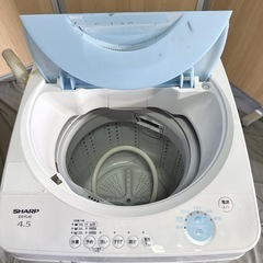 【格安】SHARP 4.5kg全自動洗濯機 ES-FL45 2007年製 動作確認済みの画像