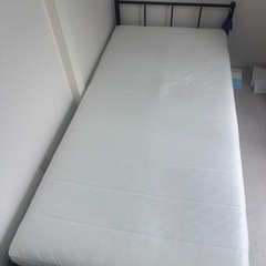 ニトリ ベッドフレーム＋マットレスセット（シングル）※24日引き取り限定の画像