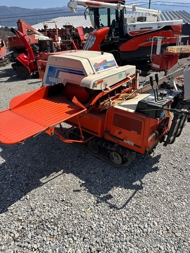 クボタ ハーベスター RH400 脱穀機 自走式 長野県