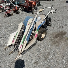 バインダー 動力刈取機 イセキ稲刈り 2条刈り 長野 イセキの画像