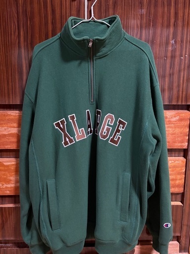 XLARGE×Championハーフジップ