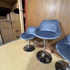 C1924 カウンターチェア 4脚セット　高さ調節可能の画像