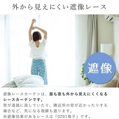 【3/25まで】カーテン+レースカーテン 幅100、丈226cmの画像