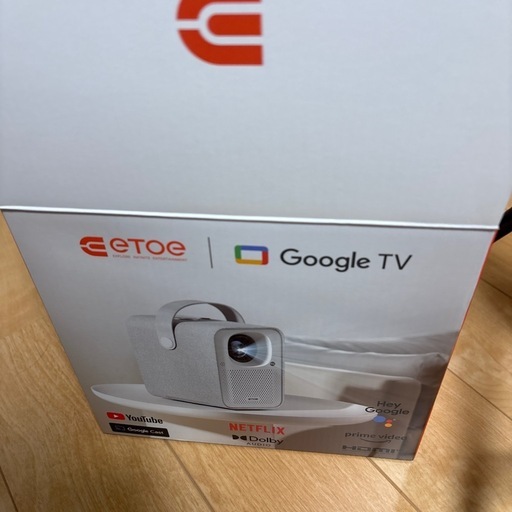 ETOE Seal 60インチスクリーン三脚セットプロジェクター　Google TV Netflix