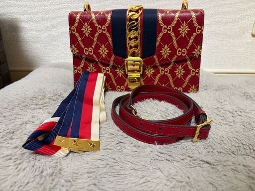 【限定品】GUCCI グッチ シルヴィ 2WAY ショルダーバッグ ビー＆スター