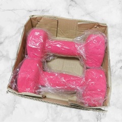 【新品】ダンベル 4KG ピンク 2個セット 筋トレ エクササイズの画像