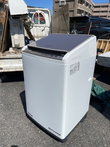 北九州市内配送無料　保証付き 日立BW-DV100E-N 縦型洗濯乾燥機 ビートウォッシュ シャンパン [洗濯10.0kg /乾燥5.