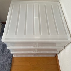 ニトリ押し入れ収納ケース2列3段の画像