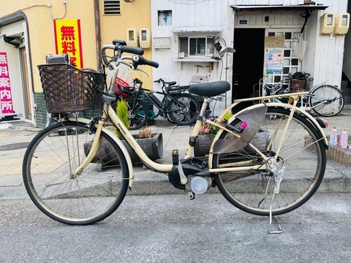 『ＳＡＬＥ　３０％』　電動自転車　パナソニック　バッテリー　充電器　付き　黄色　配達可能