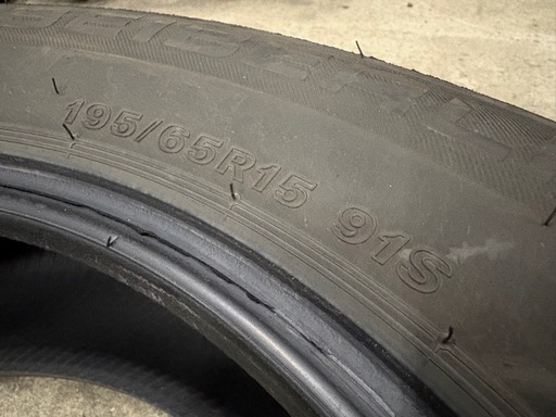 BSセカンドブランド セイバーリング 195/65R15 4本 夏タイヤ中古 2023年製 プリウスノアヴォクシーオーリスセレナなどに