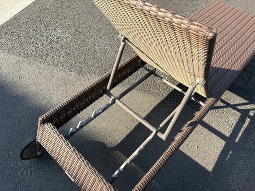 ⭐︎中古品 ガーデニングファニチャーセット サンベット&チェアー ⭐︎