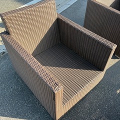 ⭐︎中古品 ガーデニングファニチャーセット サンベット&チェアー ⭐︎の画像