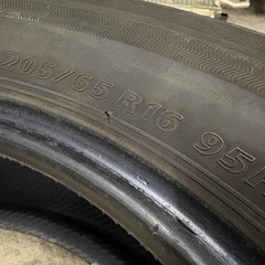 BS Ecopia NH100 205/65R16 4本 夏タイヤ中古 2021年製 8分山 アルファードティアナマークXなどにの画像