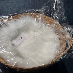 【新品】ニューボーンフォト 月齢フォト かご ファー 助産師 監修 天然素材 ベビーの画像