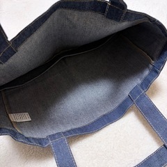新品 デニムトートバッグ　A4サイズ サブバック 手提げバッグの画像
