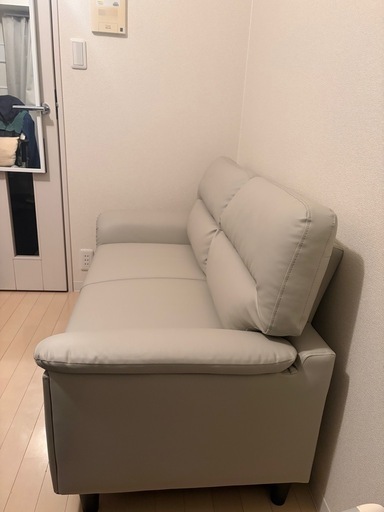【ほぼ新品】2人掛けソファ（ベージュ）Amazon定価24,000円