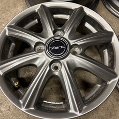 社外アルミホイール13インチ ガンメタ 13×4.00B 4H100PCD+45 4本 軽自動車全般に 2025年製造品の画像