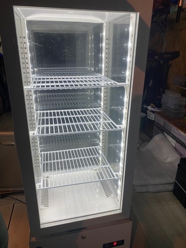【ジャンク品】4面ガラス冷蔵ショーケース 