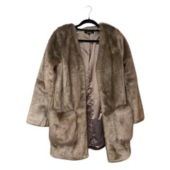 rienda フェイクファーコート　ブラウン ファー Sサイズ 平成　y2kの画像
