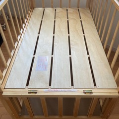 大和屋　フラルWオープン すのこベビーベッドの画像