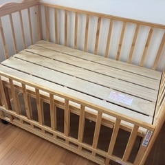 大和屋　フラルWオープン すのこベビーベッドの画像