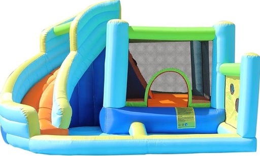 【一度使用極美品】エアー遊具　ふわふわドーム　トランポリン　滑り台