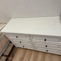 タンス　白　オシャレの画像