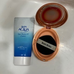 日焼け止めとファンデーションの画像