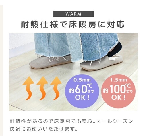 【新品未使用】ダイニングマット（透明）180×240cm
