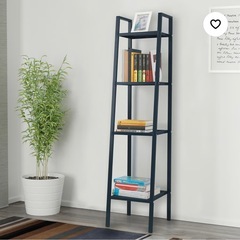 【IKEA】LERBERG レールベリ シェルフユニット, ダークグレー, 35x148 cm【屋外専用】の画像