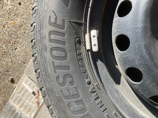145/４本セット　80R12 80/78N LT    ホイールタイヤ付き