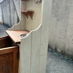 ハンドメイド　キッチン　ままごとキッチンの画像